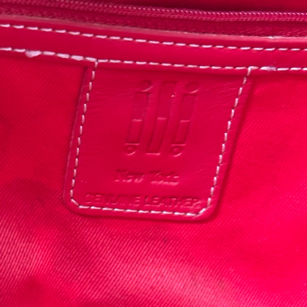 Red crossbody bag cow leather - Picture 3 of 3